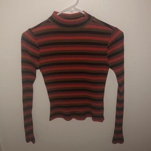 Stripped Turtleneck